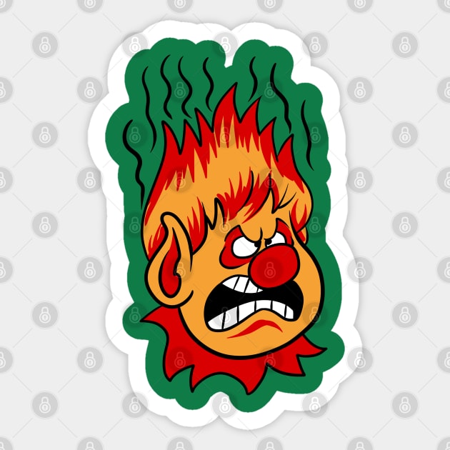 Miser brothers - Heat miser Sticker by OniSide